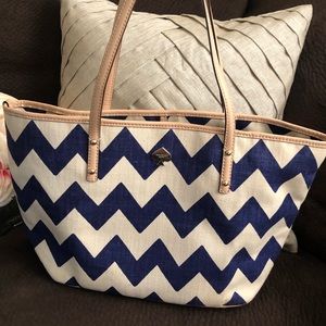 Kate Spade Chevron Canvas tote